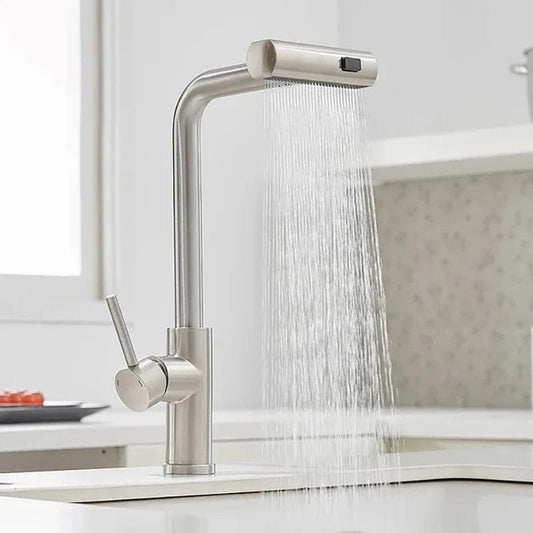 Robinet de Cuisine - Douchette en Cascade Chrome