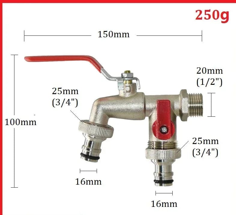 Robinet Extérieur - DuoFlow 250G E